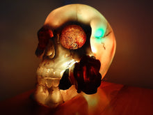 Load image into Gallery viewer, SKULL &amp; ROSES COLOUR CHANGING LAMP-unique made by me