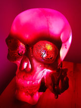 Load image into Gallery viewer, SKULL &amp; ROSES COLOUR CHANGING LAMP-unique made by me