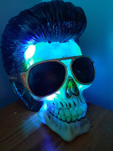 ELVIS IS IN THE BUILDING-lamp put together by me