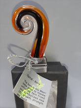 Load image into Gallery viewer, MINI ORANGE BLACK PUNGA GLASS FIGURINE