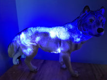 Load image into Gallery viewer, UNIQUE LARGE WOLF LAMP-made by me