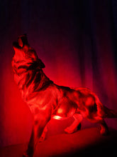 Load image into Gallery viewer, UNIQUE HOWLING WOLF LAMP-made by me