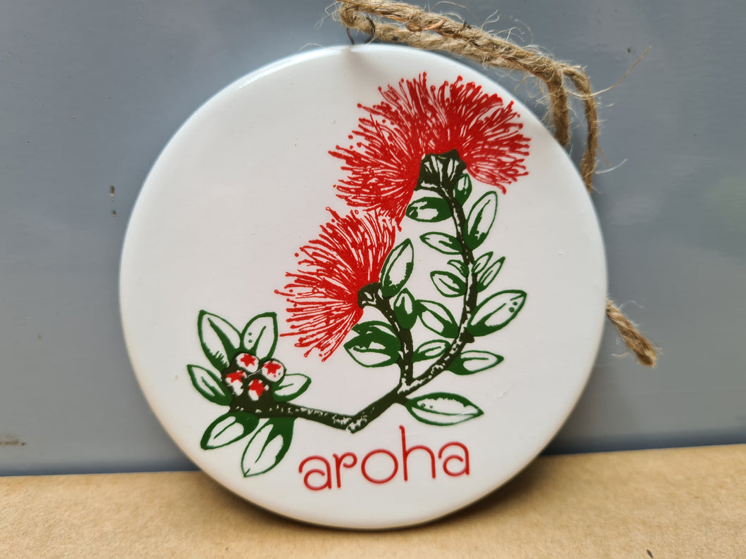 POHUTUKAWA CERAMIC AROHA HANGINGS