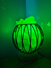 Load image into Gallery viewer, Sale💥COLOUR CHANGING CLEAR QUARTZ CRYSTAL  CAGE LAMP(deep soul cleanser)