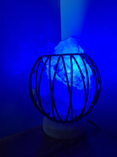 Load image into Gallery viewer, Sale💥COLOUR CHANGING CLEAR QUARTZ CRYSTAL  CAGE LAMP(deep soul cleanser)