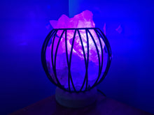Load image into Gallery viewer, Sale💥COLOUR CHANGING CLEAR QUARTZ CRYSTAL  CAGE LAMP(deep soul cleanser)