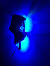 Load image into Gallery viewer, COST🔥GENUINE COW SKULL -backlit lighting ,painted with chameleon resin by me