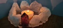 Load image into Gallery viewer, HANDMADE CRYSTAL TEA LIGHT CANDLE HOLDERS-made by me.