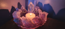 Load image into Gallery viewer, HANDMADE CRYSTAL TEA LIGHT CANDLE HOLDERS-made by me.