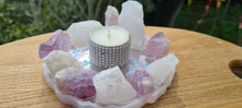 Load image into Gallery viewer, HANDMADE CRYSTAL TEA LIGHT CANDLE HOLDERS-made by me.