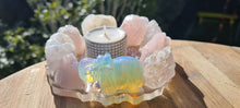 Load image into Gallery viewer, HANDMADE CRYSTAL TEA LIGHT CANDLE HOLDERS-made by me.