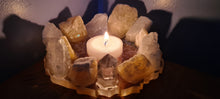 Load image into Gallery viewer, HANDMADE CRYSTAL TEA LIGHT CANDLE HOLDERS-made by me.