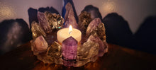 Load image into Gallery viewer, HANDMADE CRYSTAL TEA LIGHT CANDLE HOLDERS-made by me.