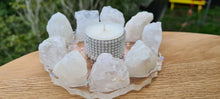 Load image into Gallery viewer, HANDMADE CRYSTAL TEA LIGHT CANDLE HOLDERS-made by me.