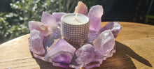 Load image into Gallery viewer, HANDMADE CRYSTAL TEA LIGHT CANDLE HOLDERS-made by me.