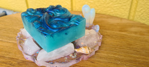 HAND MADE BY ME CRYSTAL SOAP DISHES
