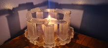 Load image into Gallery viewer, HANDMADE CRYSTAL TEA LIGHT CANDLE HOLDERS-made by me.