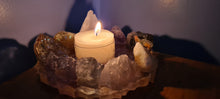 Load image into Gallery viewer, HANDMADE CRYSTAL TEA LIGHT CANDLE HOLDERS-made by me.