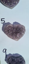 Load image into Gallery viewer, DRUZY AMETHYST CRYSTAL HEARTS 4-5CM