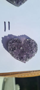 DRUZY AMETHYST CRYSTAL HEARTS 4-5CM