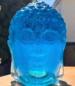 BLUE BUDDHA RESIN LAMP-HANDMADE BY ME