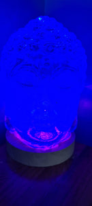 BLUE BUDDHA RESIN LAMP-HANDMADE BY ME