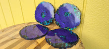 Load image into Gallery viewer, DEEP PURPLE &amp; BLACK OPAL COASTER SET
