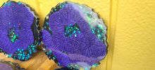 Load image into Gallery viewer, DEEP PURPLE &amp; BLACK OPAL COASTER SET