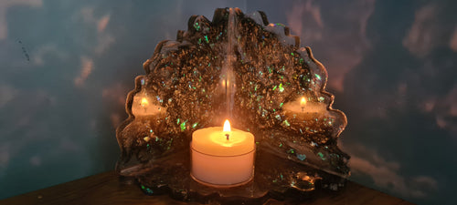 PEACOCK T LIGHT HOLDER MADE BY ME