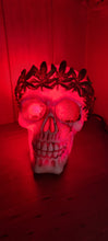 Load image into Gallery viewer, MARIJUANA SKULL LAMP-put together by me