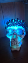 Load image into Gallery viewer, MARIJUANA SKULL LAMP-put together by me