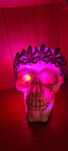 Load image into Gallery viewer, MARIJUANA SKULL LAMP-put together by me