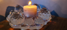 Load image into Gallery viewer, HANDMADE CRYSTAL TEA LIGHT CANDLE HOLDERS-made by me.