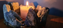 Load image into Gallery viewer, HANDMADE CRYSTAL TEA LIGHT CANDLE HOLDERS-made by me.