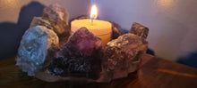 Load image into Gallery viewer, HANDMADE CRYSTAL TEA LIGHT CANDLE HOLDERS-made by me.