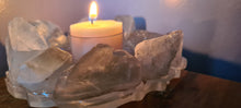 Load image into Gallery viewer, HANDMADE CRYSTAL TEA LIGHT CANDLE HOLDERS-made by me.