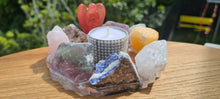 Load image into Gallery viewer, HANDMADE CRYSTAL TEA LIGHT CANDLE HOLDERS-made by me.