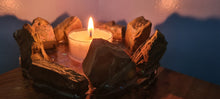Load image into Gallery viewer, HANDMADE CRYSTAL TEA LIGHT CANDLE HOLDERS-made by me.