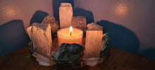 Load image into Gallery viewer, HANDMADE CRYSTAL TEA LIGHT CANDLE HOLDERS-made by me.