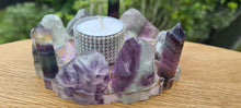 Load image into Gallery viewer, HANDMADE CRYSTAL TEA LIGHT CANDLE HOLDERS-made by me.