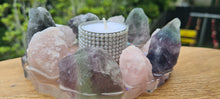 Load image into Gallery viewer, HANDMADE CRYSTAL TEA LIGHT CANDLE HOLDERS-made by me.