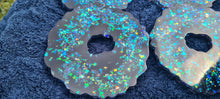Load image into Gallery viewer, GEODE BLACK OPAL COASTER SET of 4