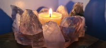 Load image into Gallery viewer, HANDMADE CRYSTAL TEA LIGHT CANDLE HOLDERS-made by me.