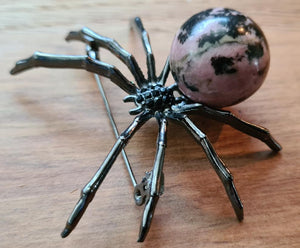 CRYSTAL SPIDER PENDANT OR BROOCH-made by me