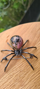 CRYSTAL SPIDER PENDANT OR BROOCH-made by me