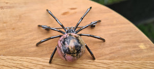 CRYSTAL SPIDER PENDANT OR BROOCH-made by me