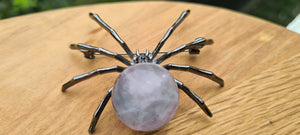 CRYSTAL SPIDER PENDANT OR BROOCH-made by me