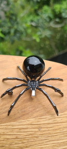 CRYSTAL SPIDER PENDANT OR BROOCH-made by me