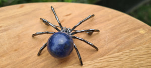 CRYSTAL SPIDER PENDANT OR BROOCH-made by me