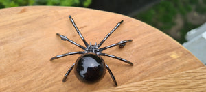 CRYSTAL SPIDER PENDANT OR BROOCH-made by me